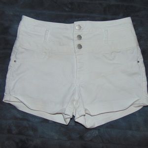 Refuge White Jean Shorts